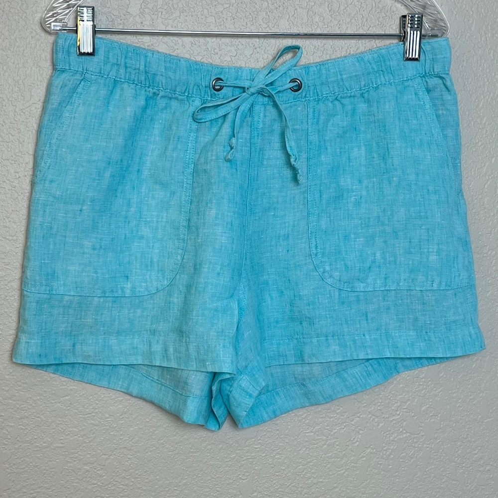 *FIRM PRICE* C & C California 100% Linen Drawstring Waist Shorts